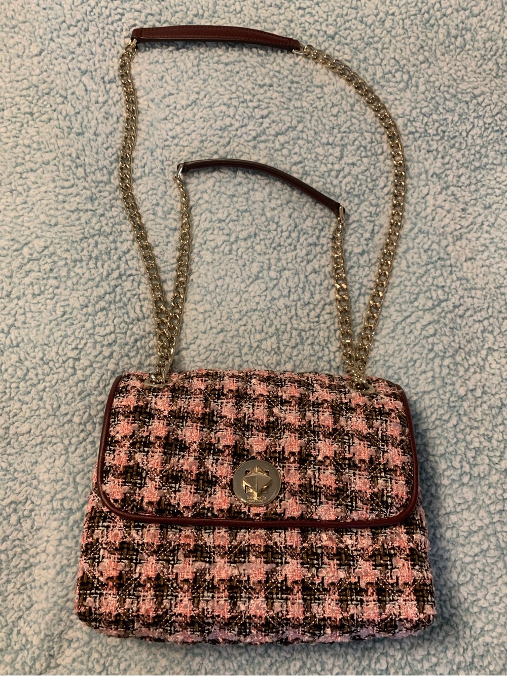 🍁kate spade Natalia Pink Multi Tweed Bag ⭐️NWOT⭐️ - Picture 2 of 10